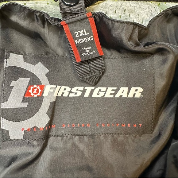 Firstgear Polyester Neon Green Mesh Utility Motorcycle Jacket - Picture 5 of 16